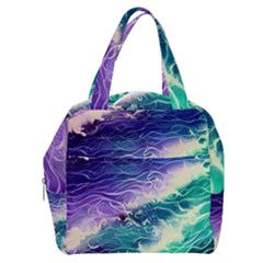 Pastel Hues Ocean Waves Boxy Hand Bag by GardenOfOphir