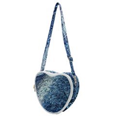 Waves Of The Ocean Heart Shoulder Bag by GardenOfOphir