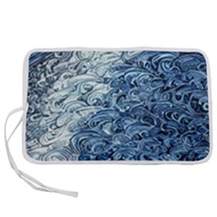 Waves Of The Ocean Pen Storage Case (m) by GardenOfOphir