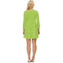 Slime Green	 - 	Long Sleeve Babydoll Dress View4