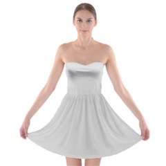 Gainsboro Grey	 - 	strapless Bra Top Dress by ColorfulDresses