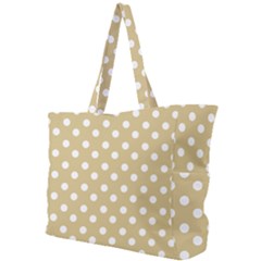 Mint Polka And White Polka Dots Simple Shoulder Bag by GardenOfOphir