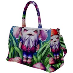 Liberty Cap Mushroom Art Duffel Travel Bag by GardenOfOphir