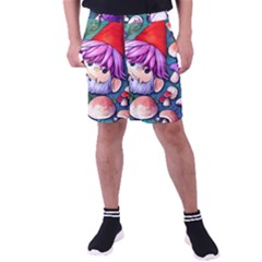 Sacred Mushroom Art Men s Pocket Shorts by GardenOfOphir