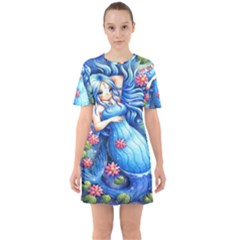 Mermay Sixties Short Sleeve Mini Dress by artworkshop