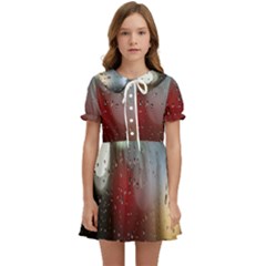 Rain On Window Kids  Sweet Collar Dress by artworkshop