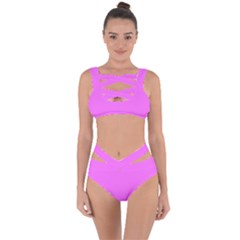 Ultra Pink	 - 	bandaged Up Bikini Set