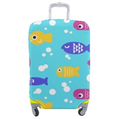 Fish Graphic Seamless Pattern Seamless Pattern Luggage Cover (medium) by Ravend