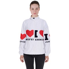 I Love Jennifer  Women s High Neck Windbreaker by ilovewhateva