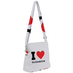 I Love Elizabeth  Zipper Messenger Bag by ilovewhateva