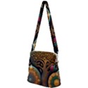 Trees Dream Generative Art Intricate Patterns Zipper Messenger Bag View2