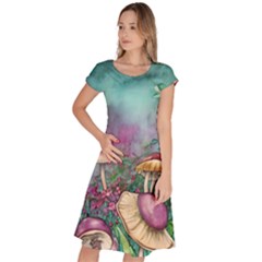 Enchanted Champignon Classic Short Sleeve Dress by GardenOfOphir