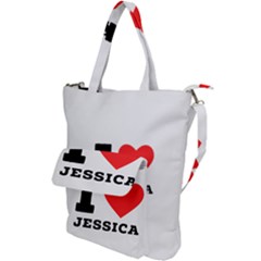 I Love Jessica Shoulder Tote Bag by ilovewhateva