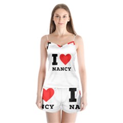 I Love Nancy Satin Pajamas Set by ilovewhateva