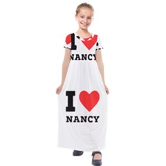 I Love Nancy Kids  Short Sleeve Maxi Dress by ilovewhateva