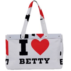 I Love Betty Canvas Work Bag by ilovewhateva