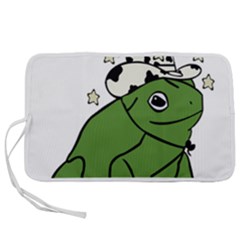 Frog With A Cowboy Hat Pen Storage Case (l) by Teevova