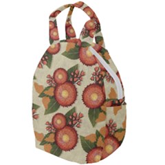 Flowers Leaves Pattern Flora Botany Drawing Art Travel Backpacks by Ravend