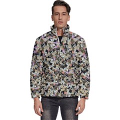 Mystic Geometry Abstract Print Men s Puffer Bubble Jacket Coat by dflcprintsclothing