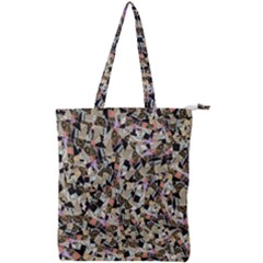 Mystic Geometry Abstract Print Double Zip Up Tote Bag by dflcprintsclothing