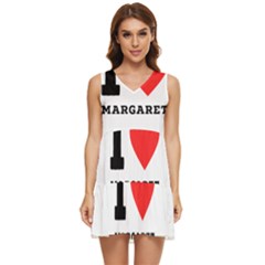 I Love Margaret Tiered Sleeveless Mini Dress by ilovewhateva