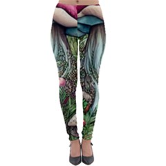 Craft Mushroom Lightweight Velour Leggings by GardenOfOphir