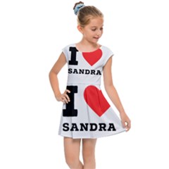 I Love Sandra Kids  Cap Sleeve Dress by ilovewhateva