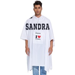 I Love Sandra Men s Hooded Rain Ponchos by ilovewhateva