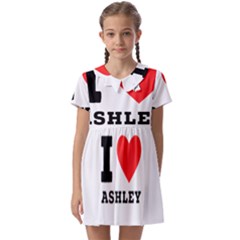 I Love Ashley Kids  Asymmetric Collar Dress by ilovewhateva