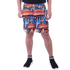 Whimsical Mushroom Men s Pocket Shorts by GardenOfOphir