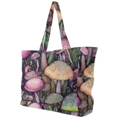 Mushroom Magic Simple Shoulder Bag by GardenOfOphir