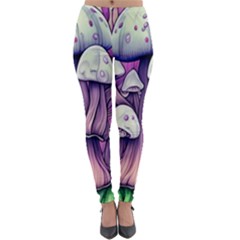 Forestcore Mushroom Lightweight Velour Leggings by GardenOfOphir