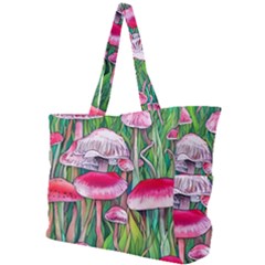 Forest Mushrooms Simple Shoulder Bag by GardenOfOphir