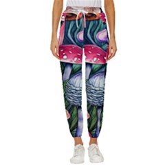 Foraging Mushroom Cropped Drawstring Pants by GardenOfOphir
