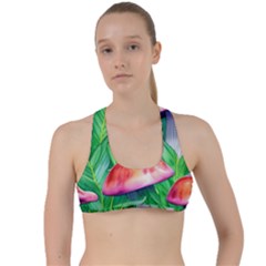 A Forest Fantasy Criss Cross Racerback Sports Bra by GardenOfOphir