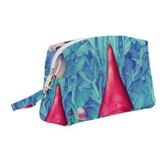 Mushroom Magic Wristlet Pouch Bag (medium) by GardenOfOphir