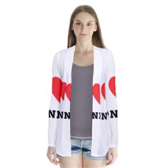 I Love Donna Drape Collar Cardigan by ilovewhateva