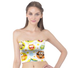 Owl Bird Cartoon Tube Top by Jancukart