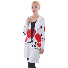 I Love Michelle Hooded Pocket Cardigan by ilovewhateva