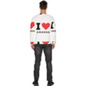 I love amanda Men s Fleece Sweatshirt View4