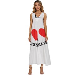 I Love Melissa V-neck Sleeveless Loose Fit Overalls by ilovewhateva