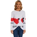 I love melissa Long Sleeve Crew Neck Pullover Top View1