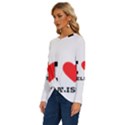 I love melissa Long Sleeve Crew Neck Pullover Top View2