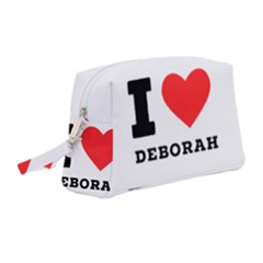 I Love Deborah Wristlet Pouch Bag (medium) by ilovewhateva