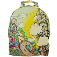 Doodle Wallpaper Artistic Surreal Mini Full Print Backpack by Jancukart