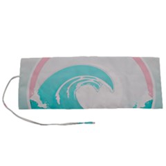 Tidal Wave Ocean Sea Tsunami Wave Minimalist Roll Up Canvas Pencil Holder (s) by Pakemis