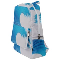 Wave Tsunami Tidal Wave Ocean Sea Water Travelers  Backpack by Pakemis