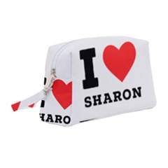 I Love Sharon Wristlet Pouch Bag (medium) by ilovewhateva