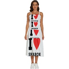 I Love Sharon Sleeveless Shoulder Straps Boho Dress by ilovewhateva