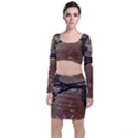 Rustic Charm Abstract Print Top and Skirt Sets View1